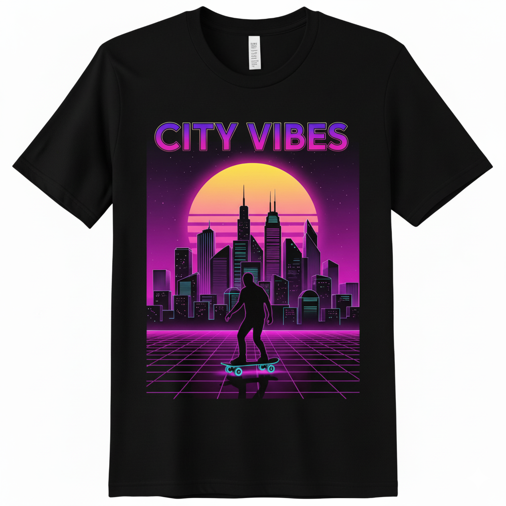 Black City Vibes Tshirt(classic crew t-shirt)